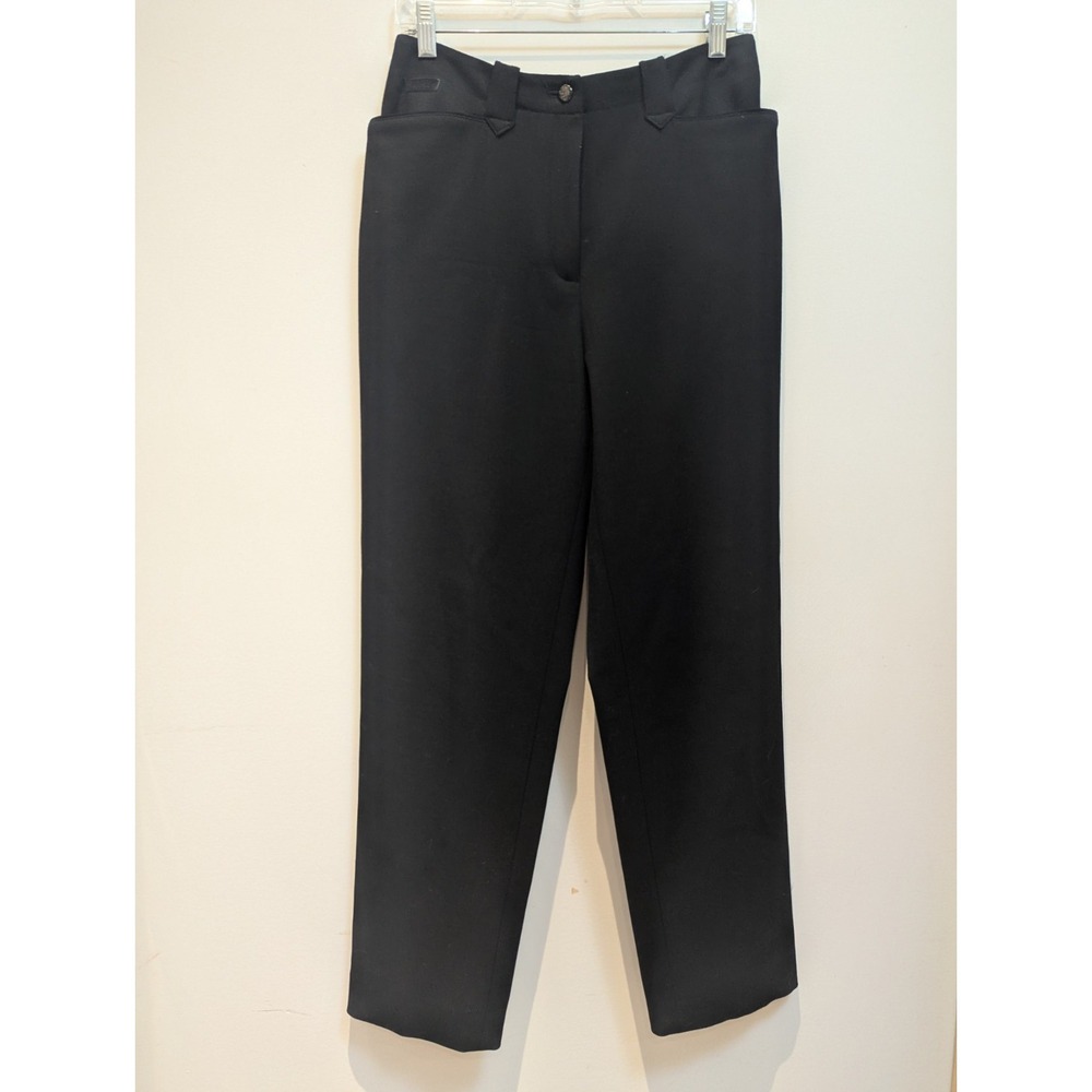 LRL Ralph Lauren Wool Blend Straight Equestrian Dress Pants Womens Size 6‎ Black
